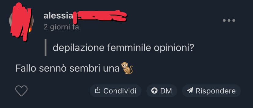 Nessuno l’ha criticata. Solo ducesse un ragazzo giustamente verrebbe criticato tantissimo. Invece lei dice cose anti femministe e nessuno le va contro 