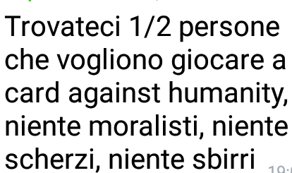 Ragazzi siamo "disperati"