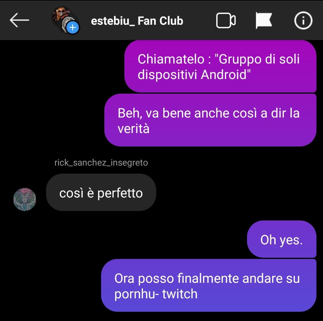 Non sapevo di avere un fan club.