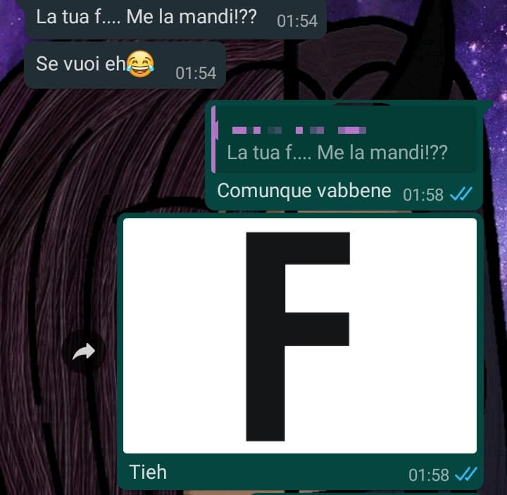 Beh la f gliel'ho mandata no?