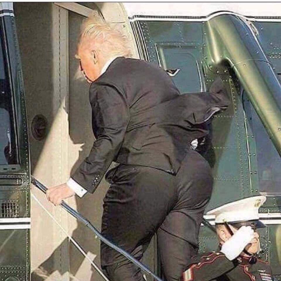 Il Presidente Trump aveva chiesto di non condividere questa foto.. 