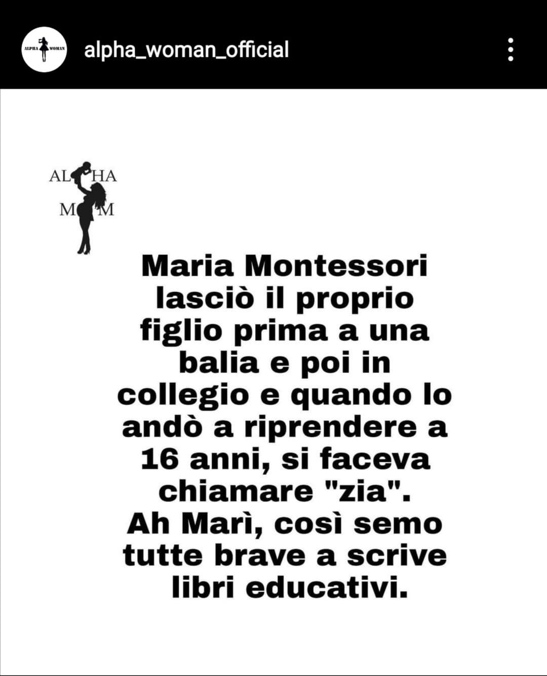 Non so quale di questi post sia peggio. Pagina ipocrita, qualunquista, ignorante e falsofemminista....non la seguo, mi è spuntata per caso tra le storie e ho capito che faccio bene a non farlo 