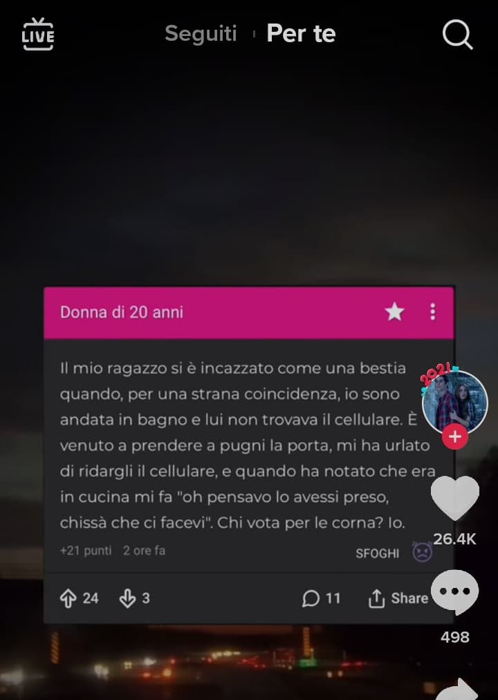 eh niente oltre che ig mo pure tik tok