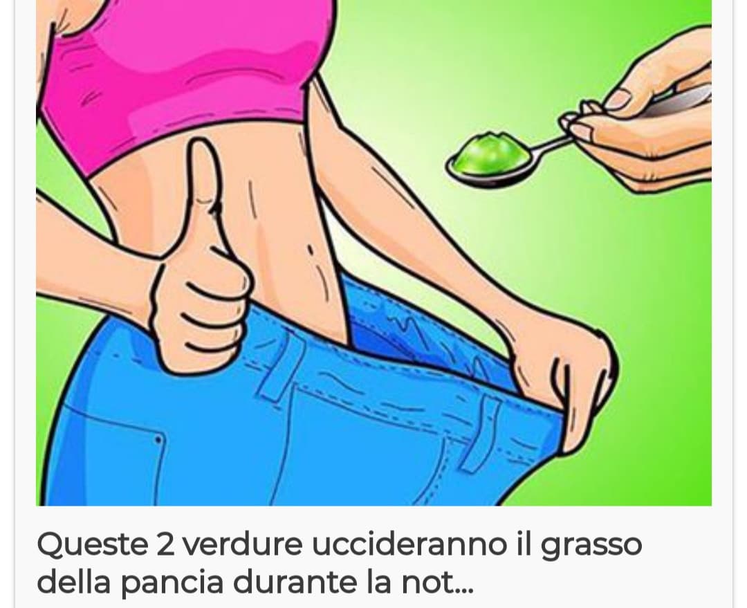 Quindi per dimagrire bisogna infilarsi del budino nei pantaloni?