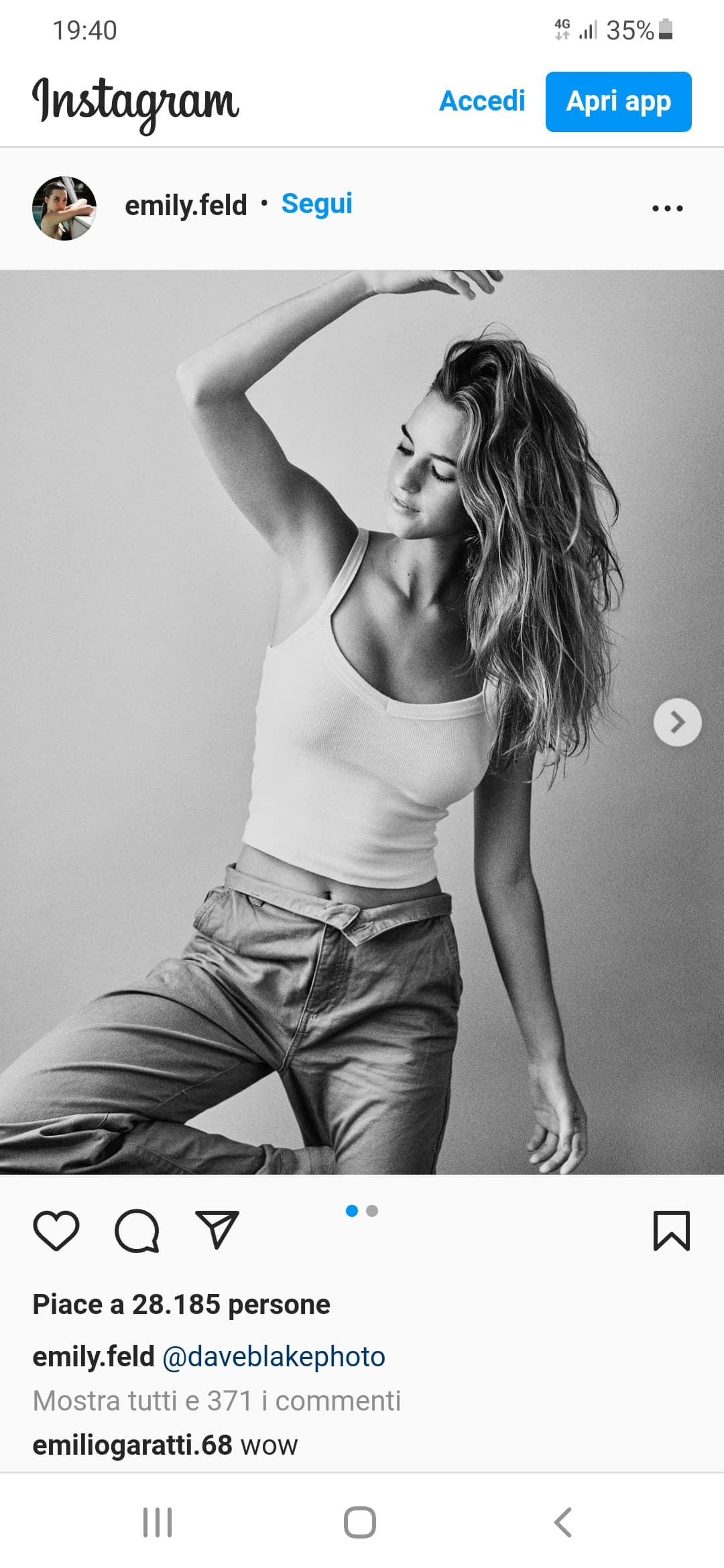 Il meglio di Emily Feld su Instagram!