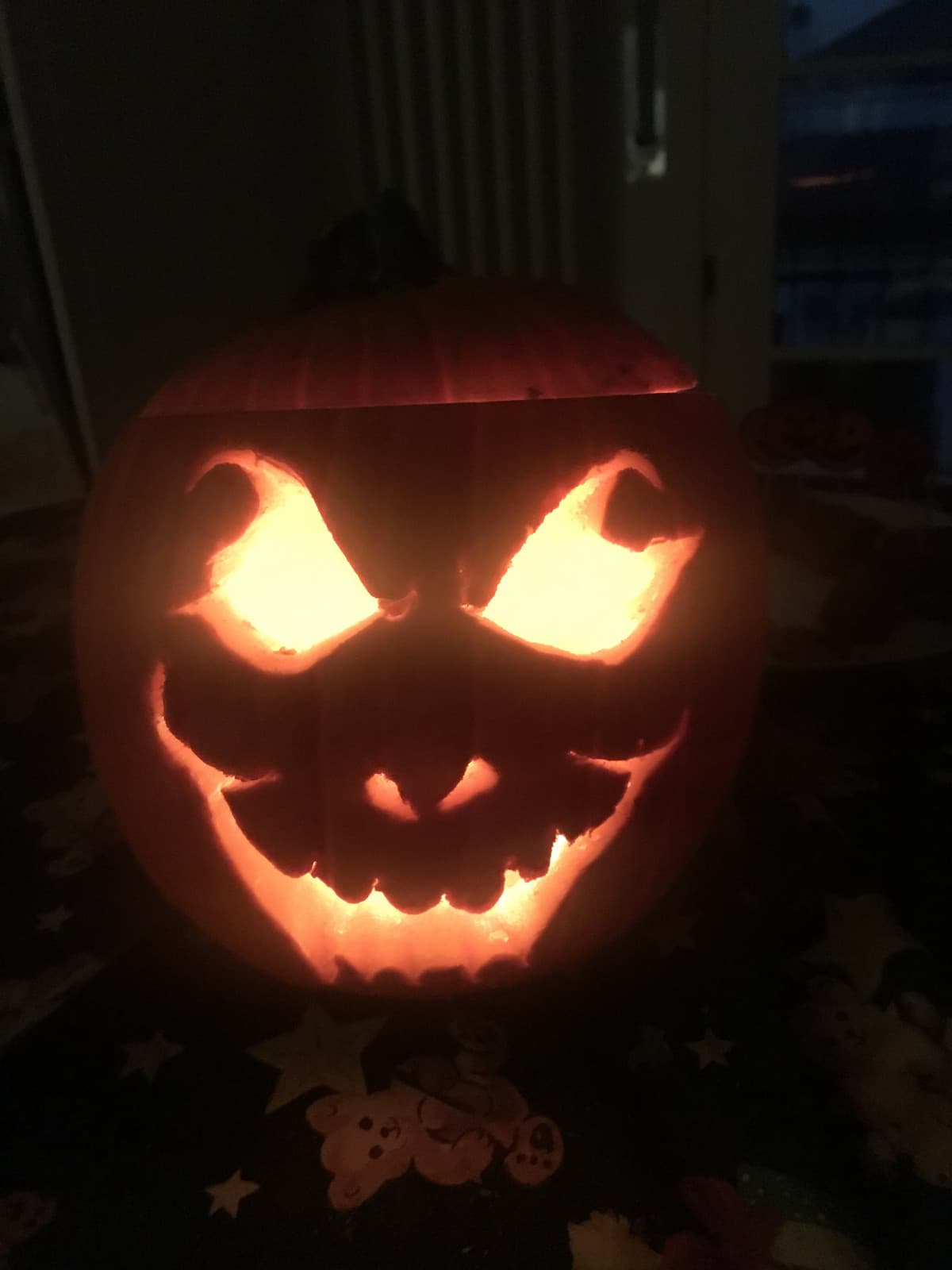 vi piace la zucca di halloween che ho fatto due anni fa 