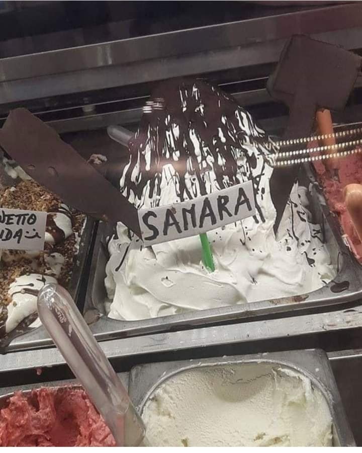 Hanno fatto anche il gelato...??‍♀️