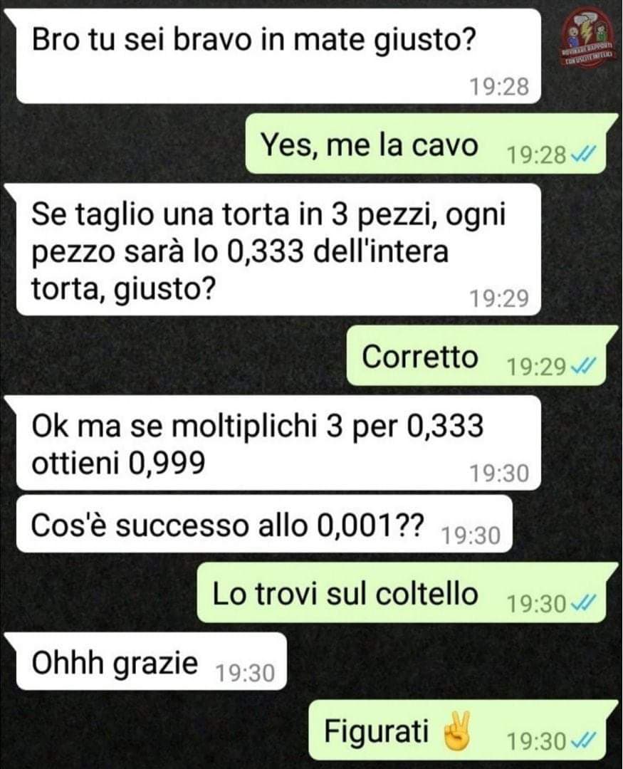 Non fa una piega