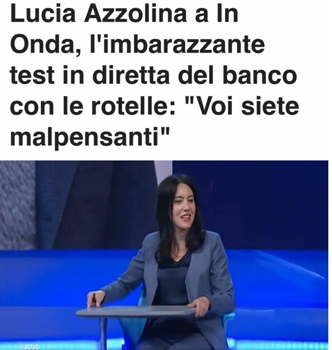 Beh io mi chiedo solo una cosa.