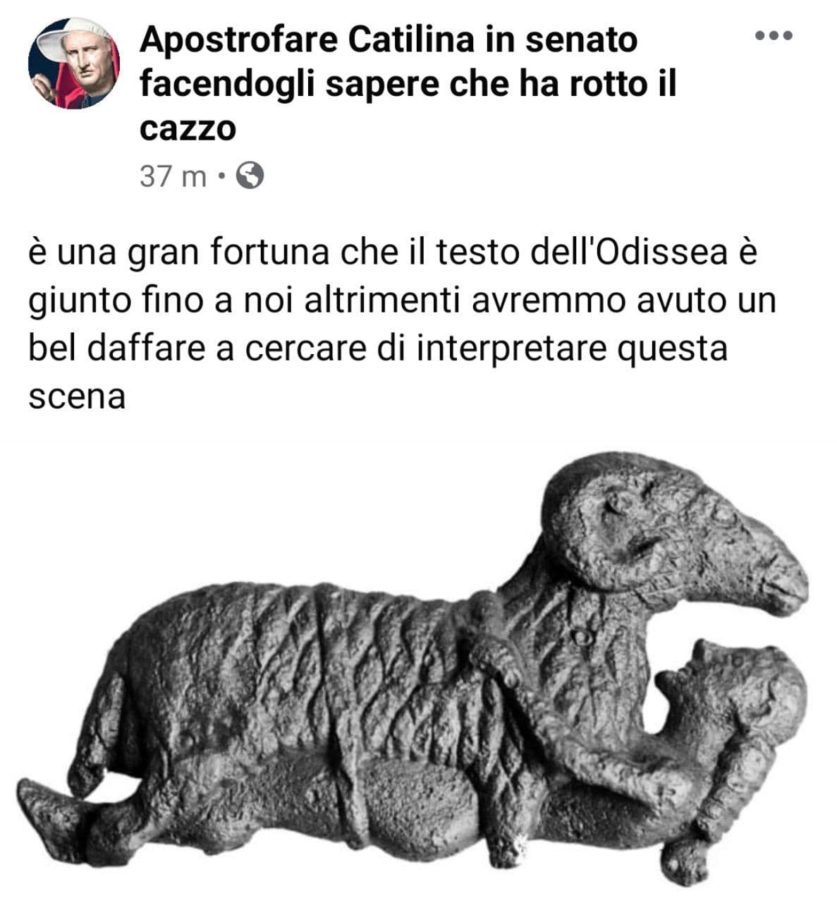 “Apostrofare Catilina in senato facendogli sapere che ha rotto il cazzo” rimane di gran lunga la miglior pagina Facebook