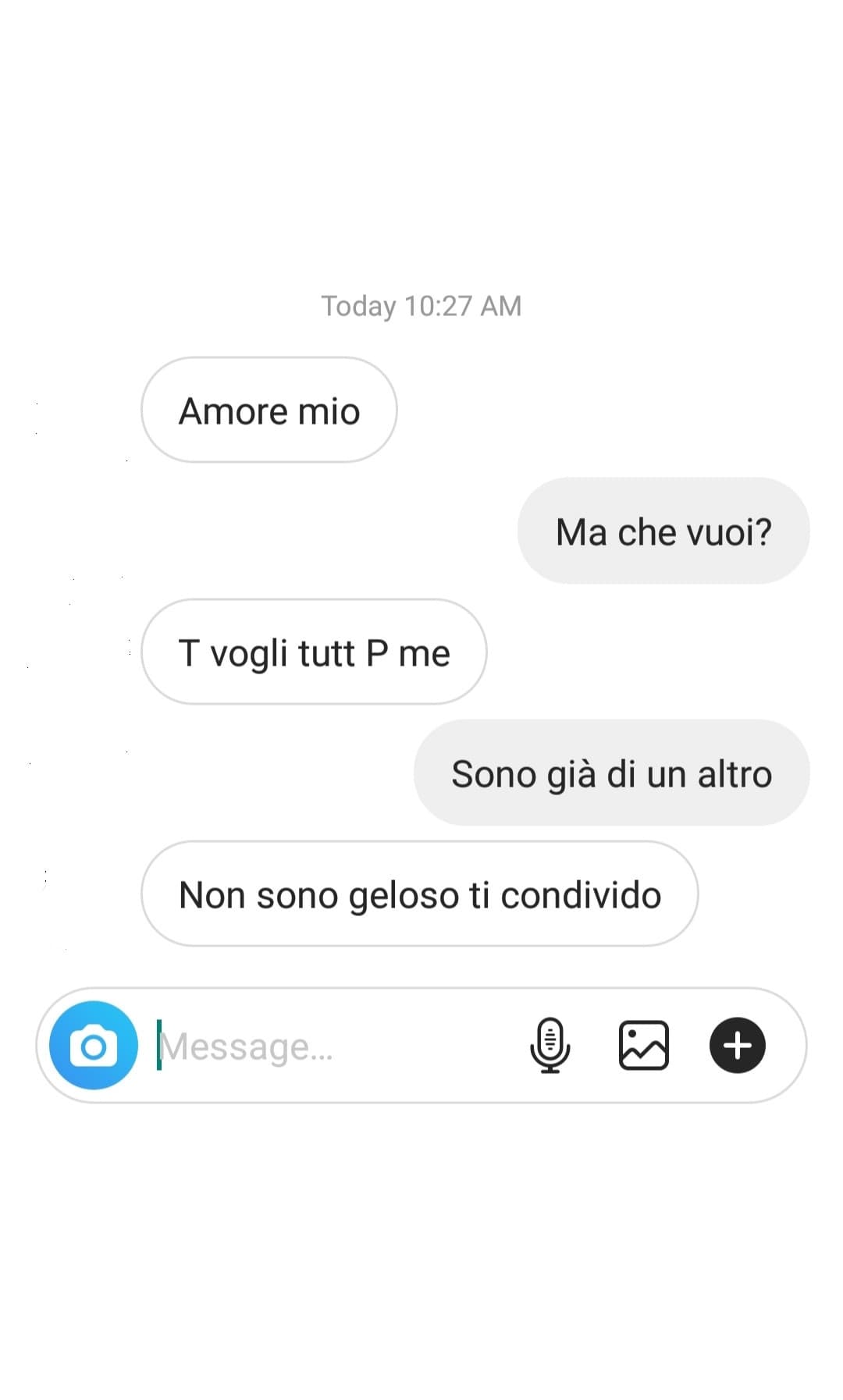 L'ha detto davvero. 