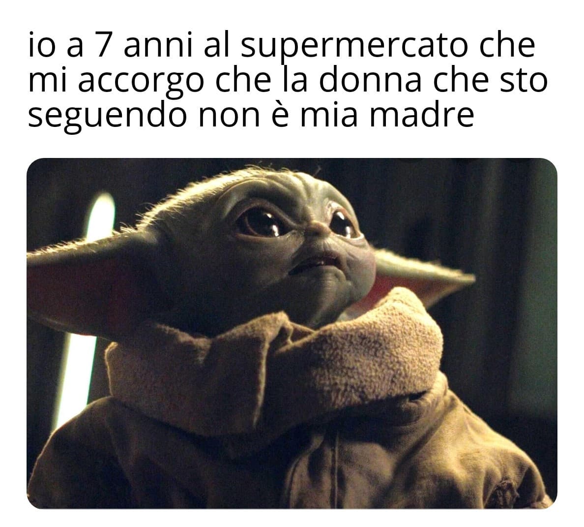 E con baby Yoda oggi ho finito ??