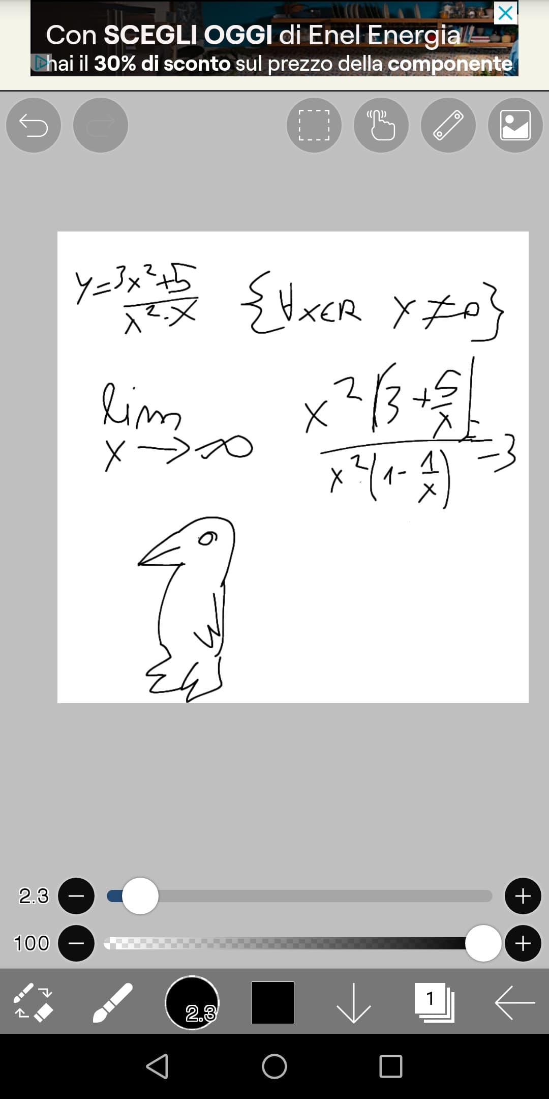 Invece che fare matematica sto disegnando pinguini orrendi, voi che fate? 