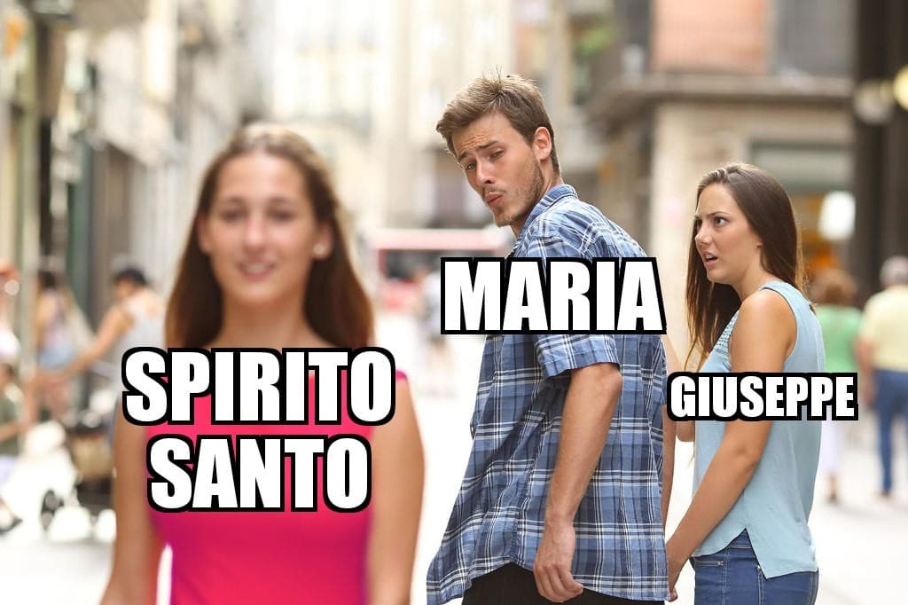 Eh si Maria è un uomo e  Giuseppe è una donna