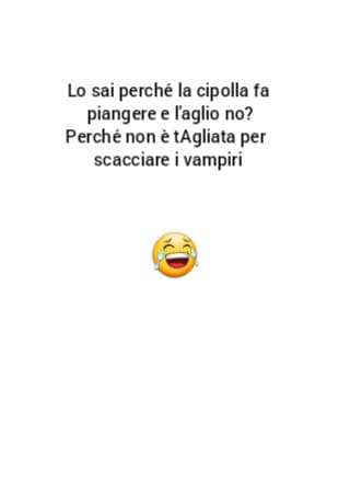 Fa ridere? Dite di no?