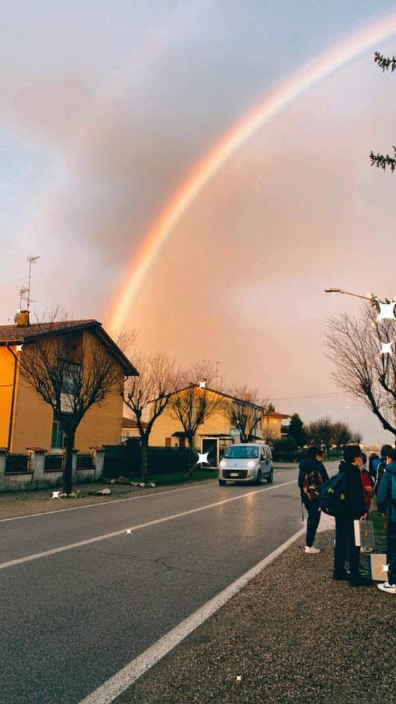 Stamattina c'era l'arcobaleno