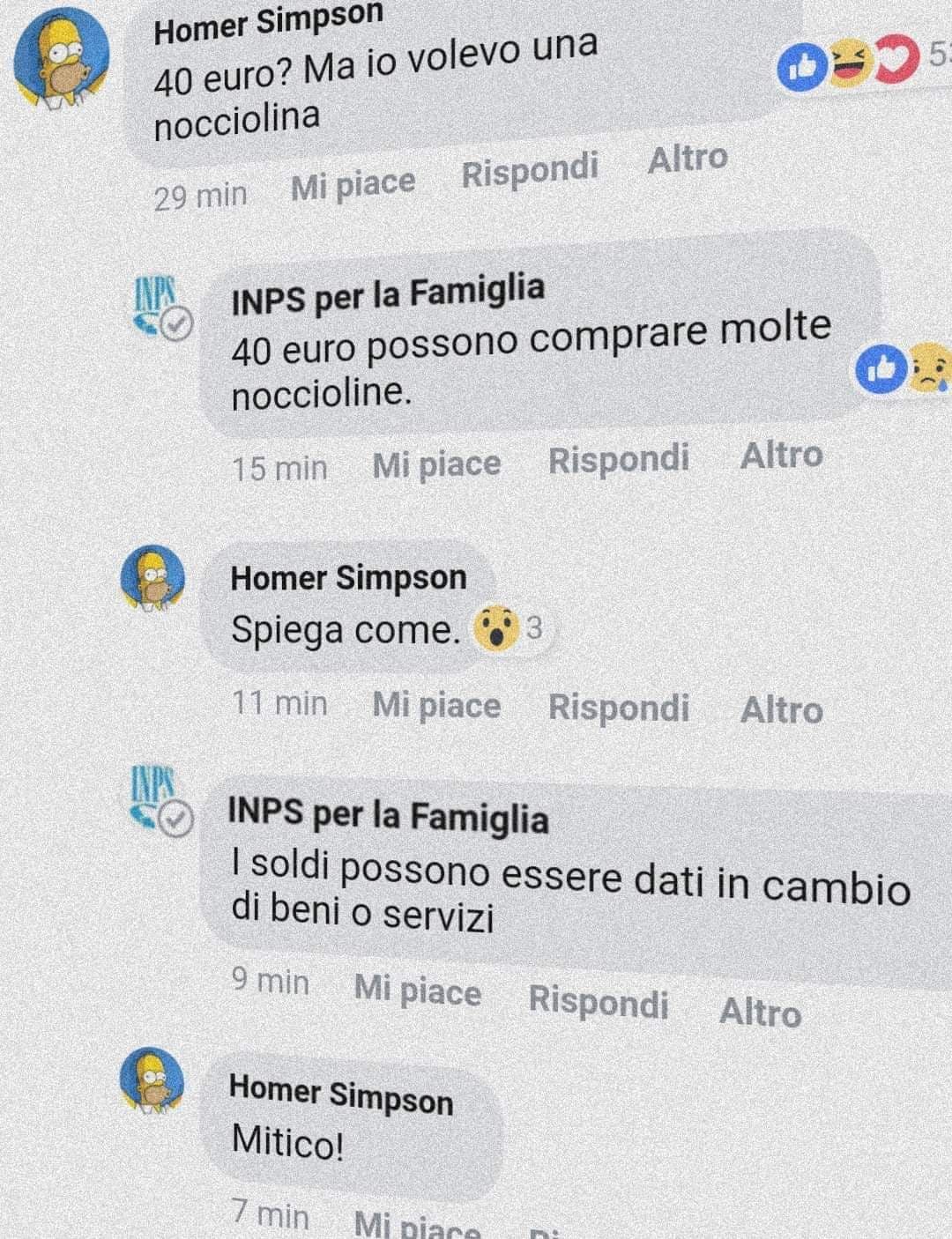 Simpson x INPS per la famiglia