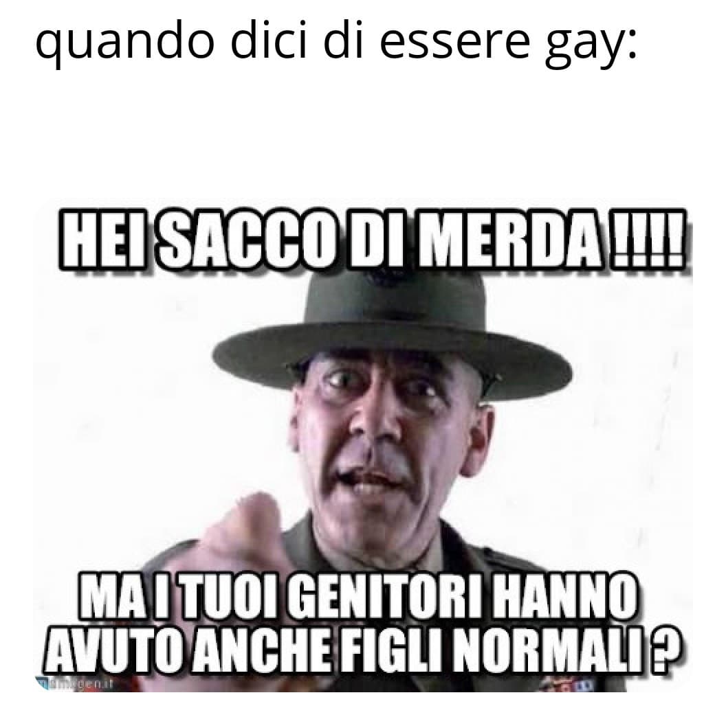 Non possono accusarti di omofobia se sei gay. 20000 IQ ?????????