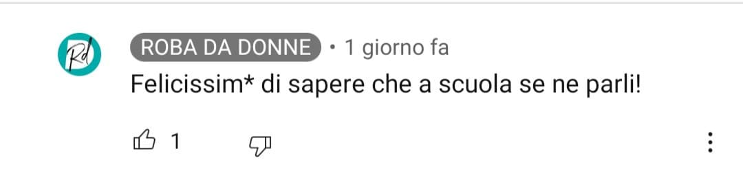 No aspe raga, qualcuno può spiegarmi il senso di questo asterisco? Forse perché dietro al canale c'è un team che lavora? Che pare che mi faccio ahahah 