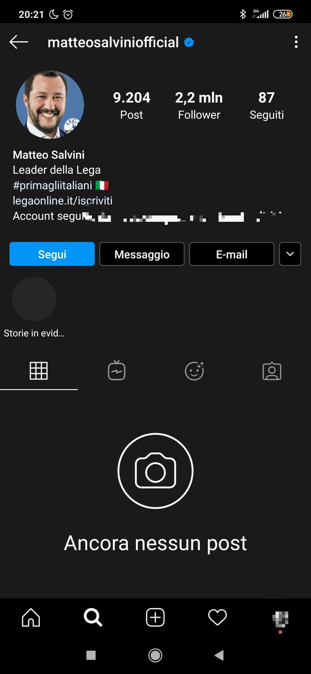 BELLA RAGA SALVINI MI HA BLOCCATO