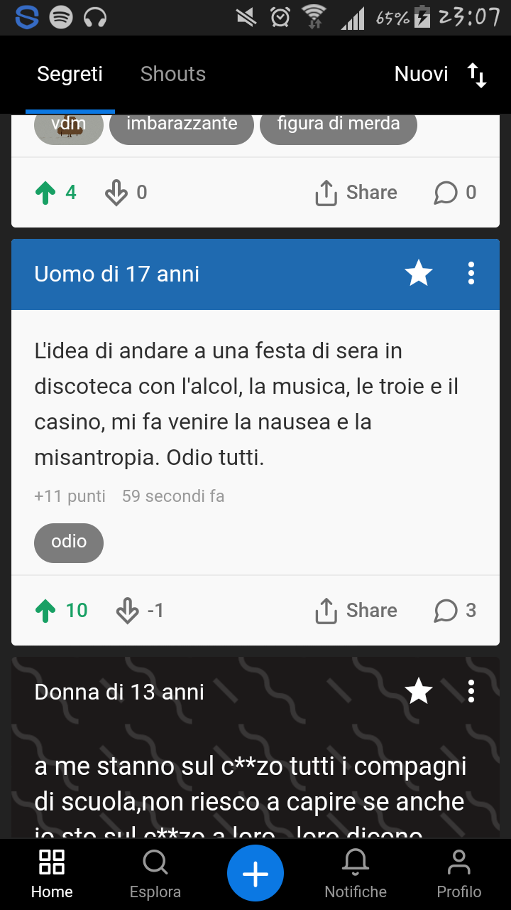 Cosa sta succedendo ai punti!?