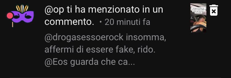 ma chi è? raga comunque porca puttana odio quella commessa del tabacchi sei una troia di merda