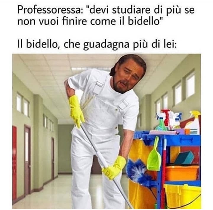 Dobbiamo diventare tutti bidelli?