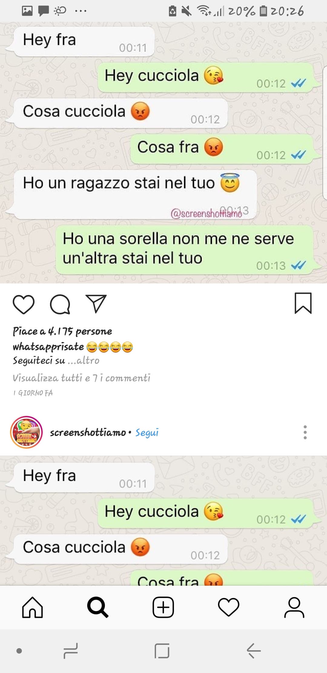 Instagram poco ripetitivo 