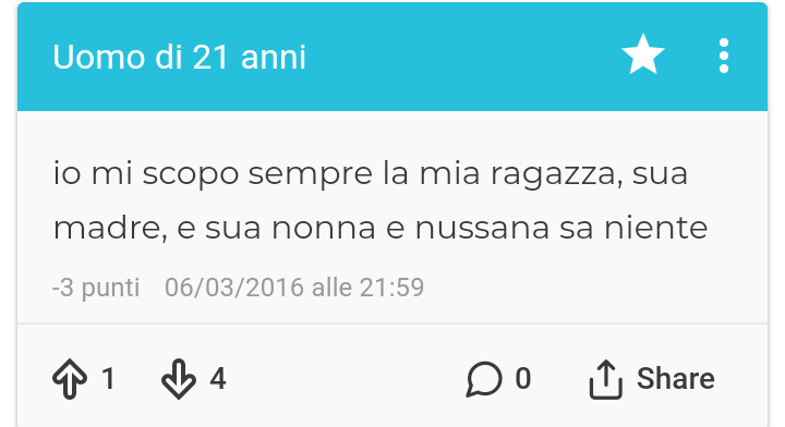 Del contenuto parleremo poi, vogliamo parlare di "nussana"?