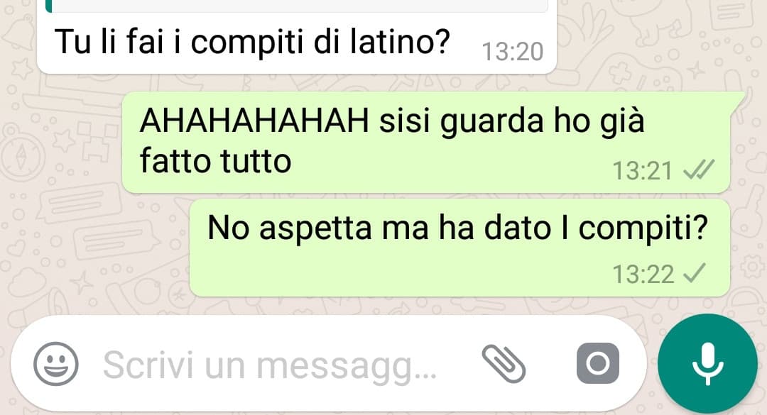 Ragazzi non fate latino 