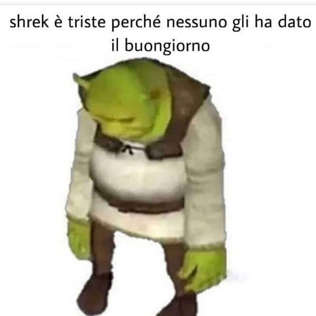 Buongiorno Shrek. Comunque oggi è il mio ultimo giorno di libertà infrasettimanale. Lunedì comincio pure io la scuola