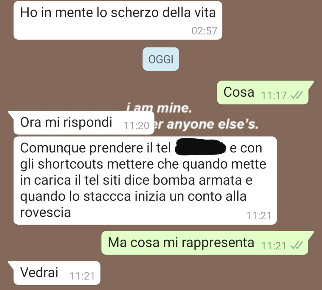 Io e mio fratello sempre molto d'accordo 