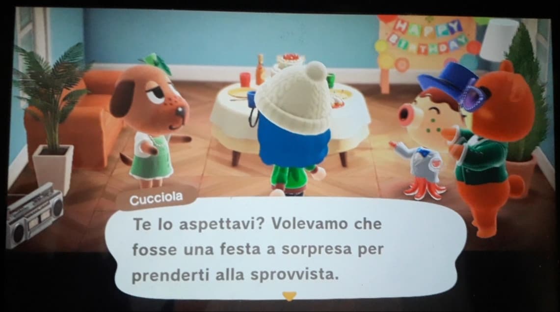 Per concludere il mio compleanno ecco animal crossing