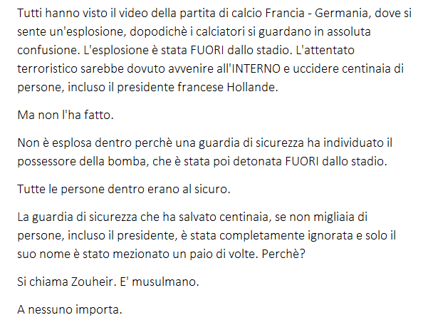 Islamofobi, che avete da dire ora?