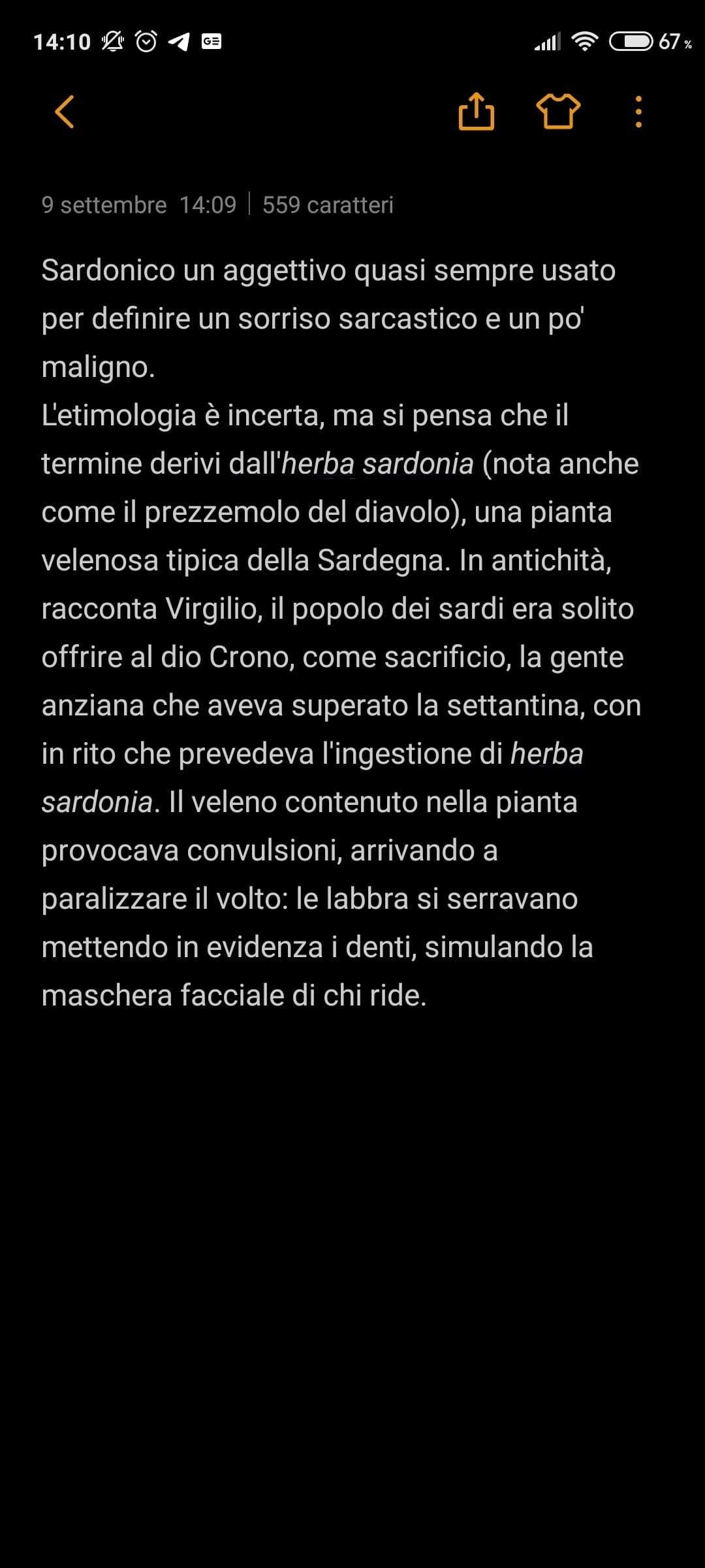 Parola del giorno: SARDONICO