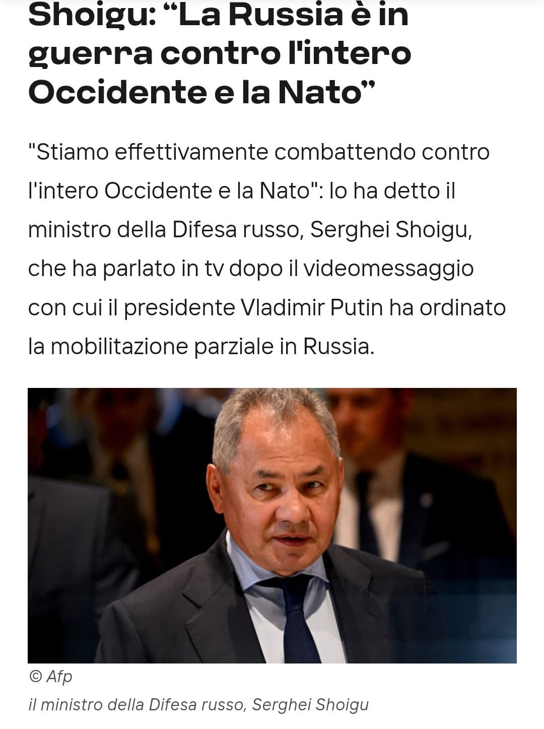 ?LA GUERRA, LA GUERRA PIÙ TOTALE ?