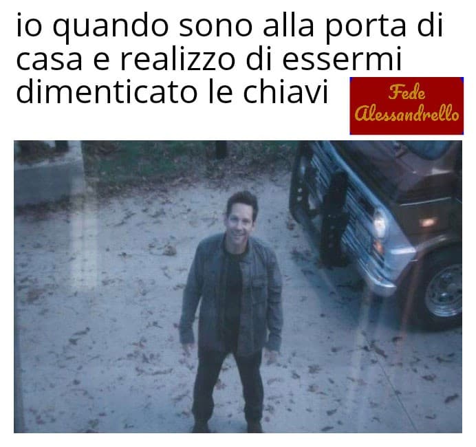 "apri, sono io" 