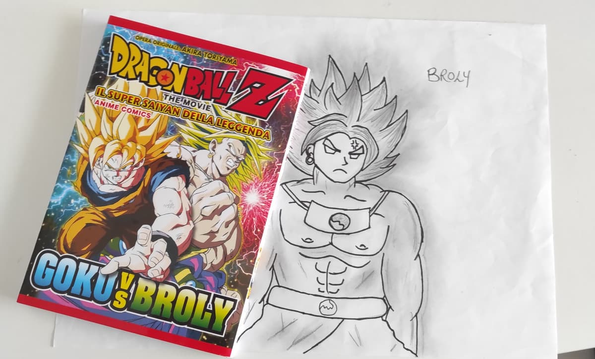 Ho appena comprato il manga di Dragon ball Z il super Saiyan della leggenda e niente sono troppo felice (per chi se lo stesse chiedendo il disegno di Broly l'ho fatto io)