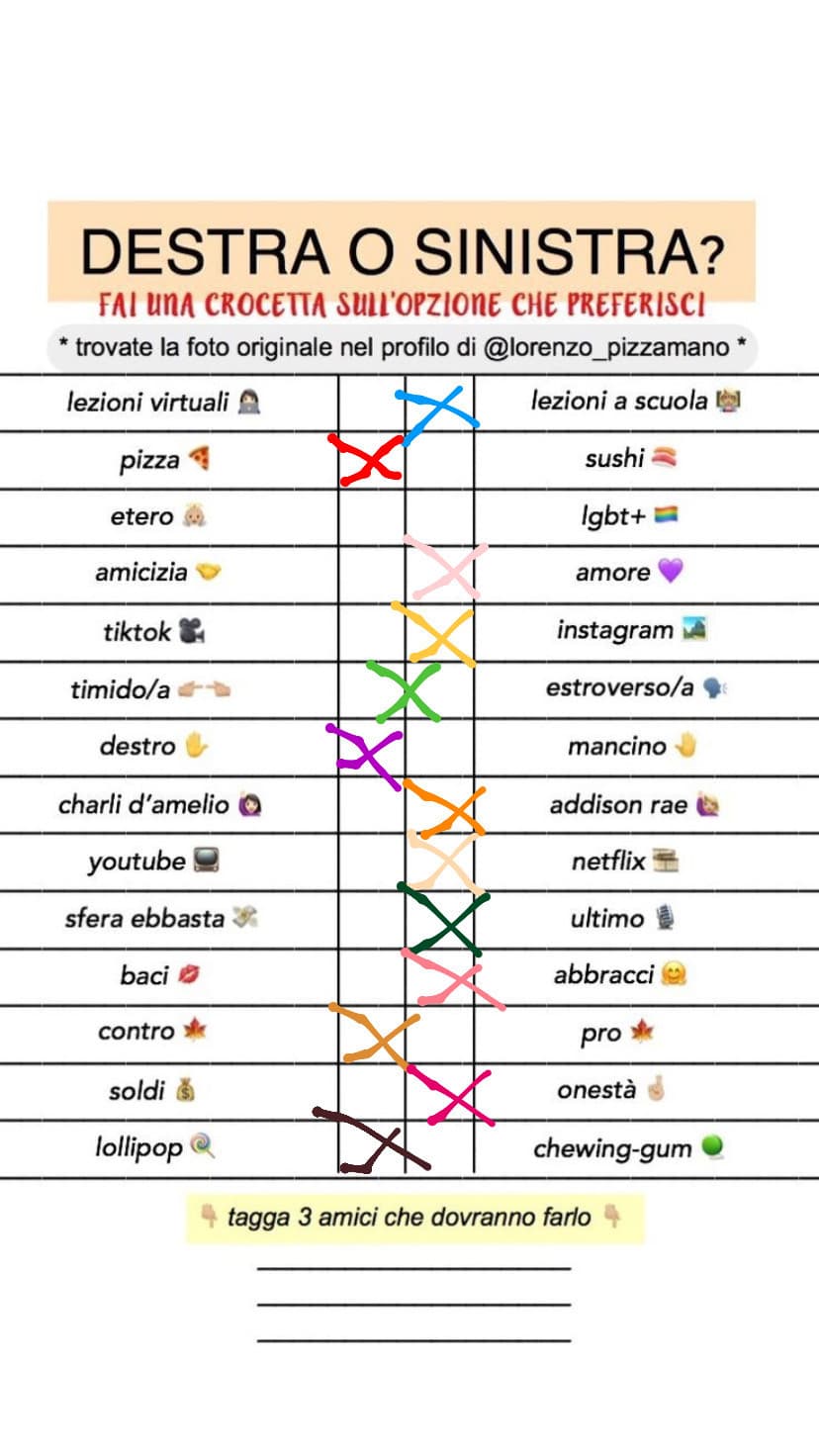 Etero o Lgbt in che senso? Chiede il mio orientamento sessuale o se preferisco le persone etero o lgbt? Perché se è l’ultima cosa, io non faccio differenze sulle persone in base all’orientamento. 