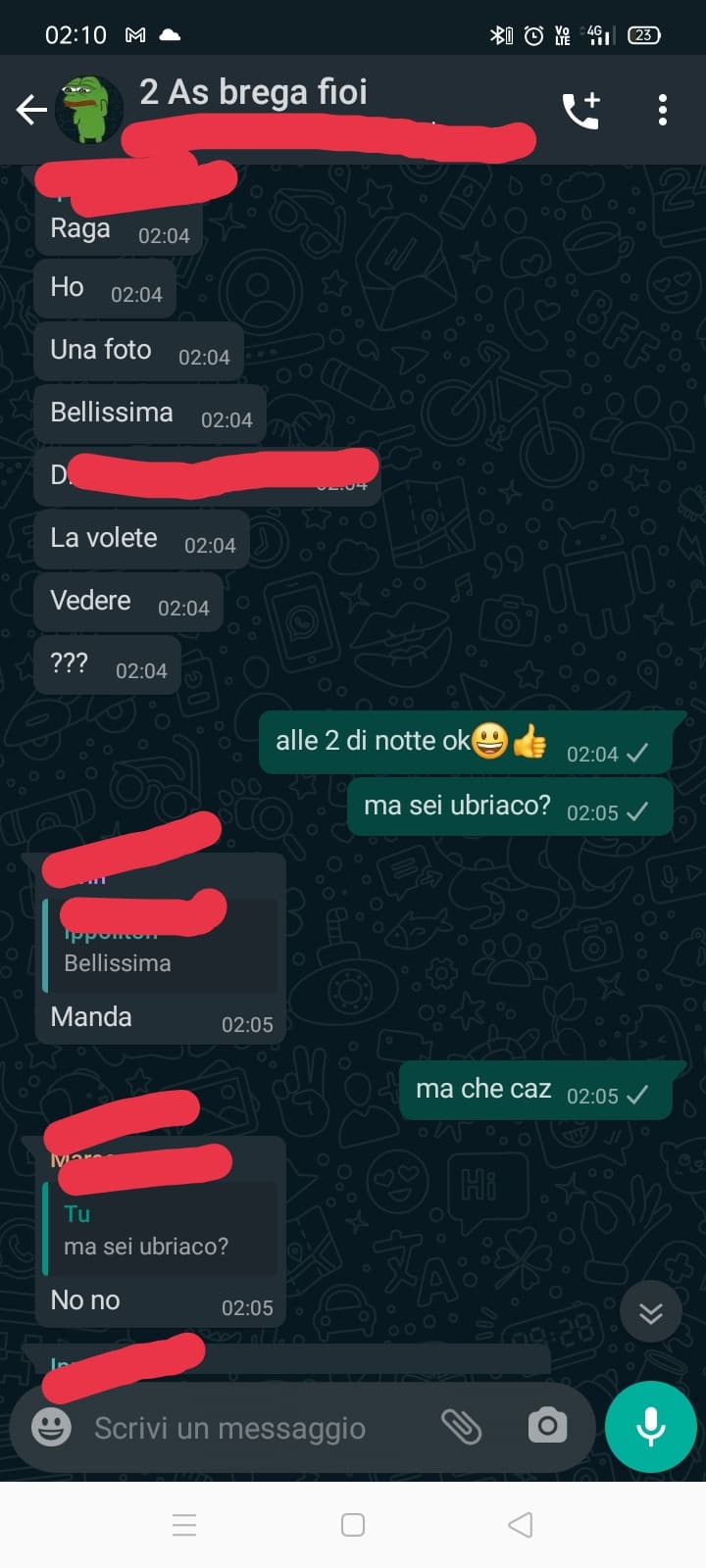 L'ha mandata veramente, secondo me era ubriaco