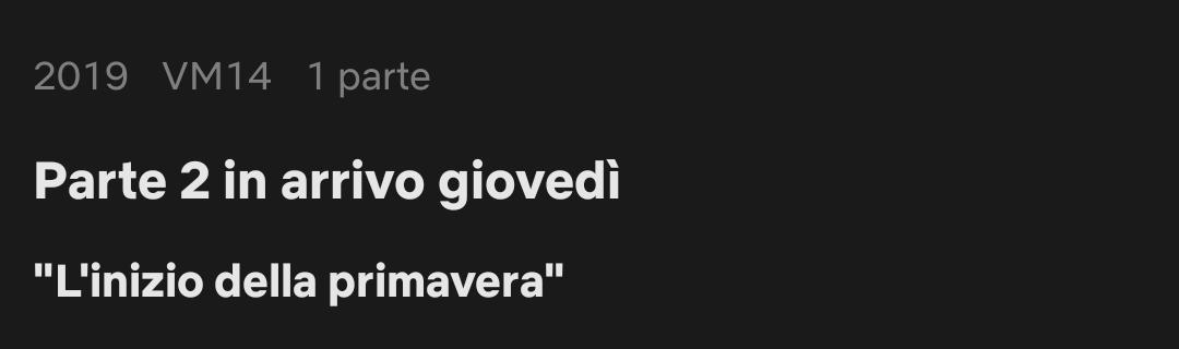 Giovedì è già iniziato... VOGLIO LA MIA FOTTUTA SECONDA STAGIONE