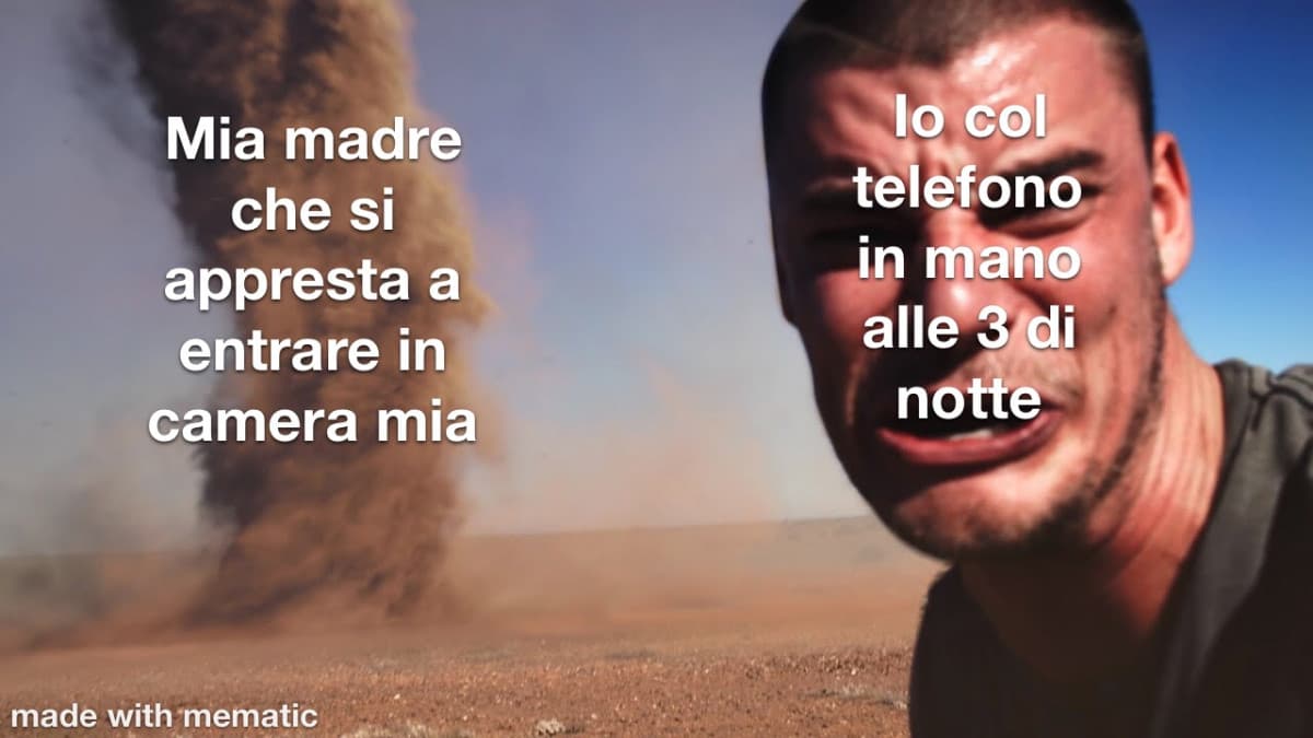 Spero non mi succeda