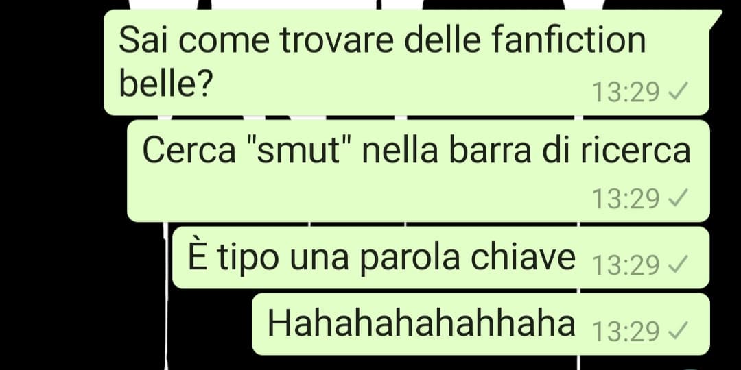 Mi ha chiesto un consiglio su delle ff da leggere