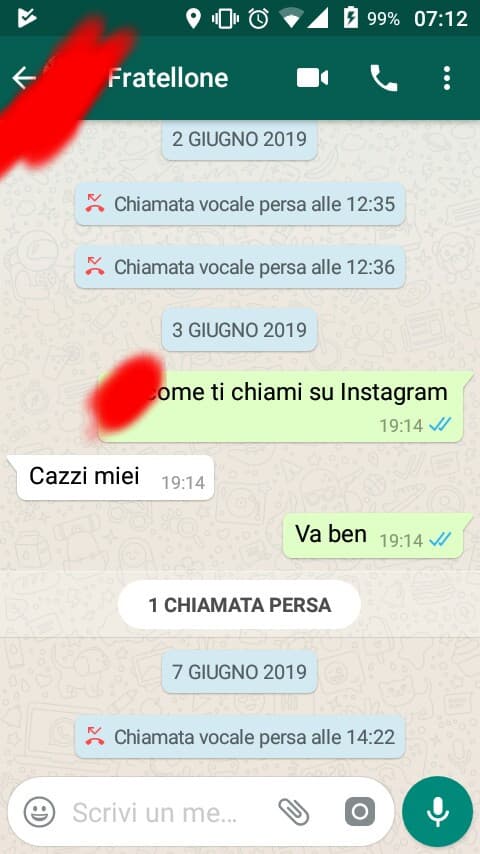 Le conversazioni con mio fratello.