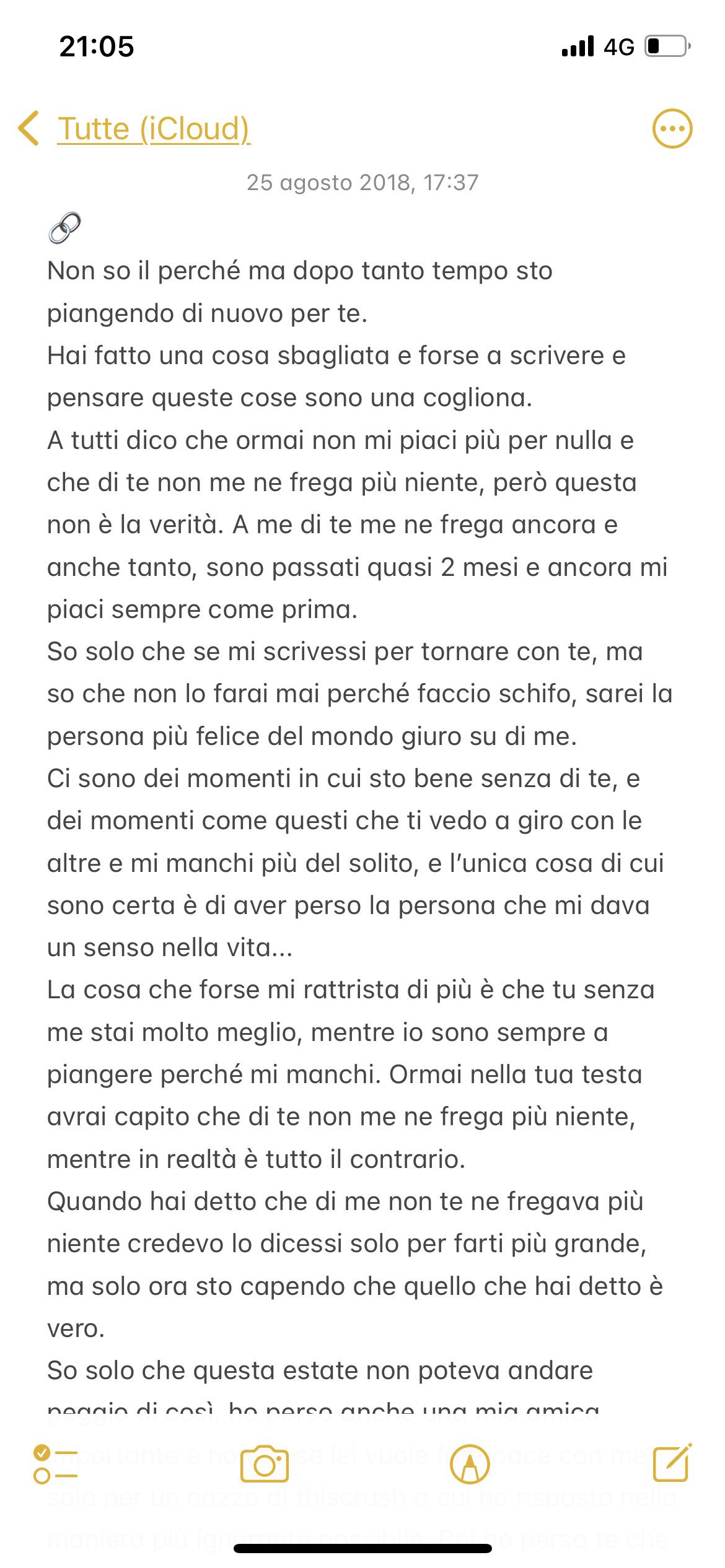 posso anche farci una risata sopra questa cosa, ma la me di 13 anni era ridotta così a causa delle delusione del primo amore. Mado 