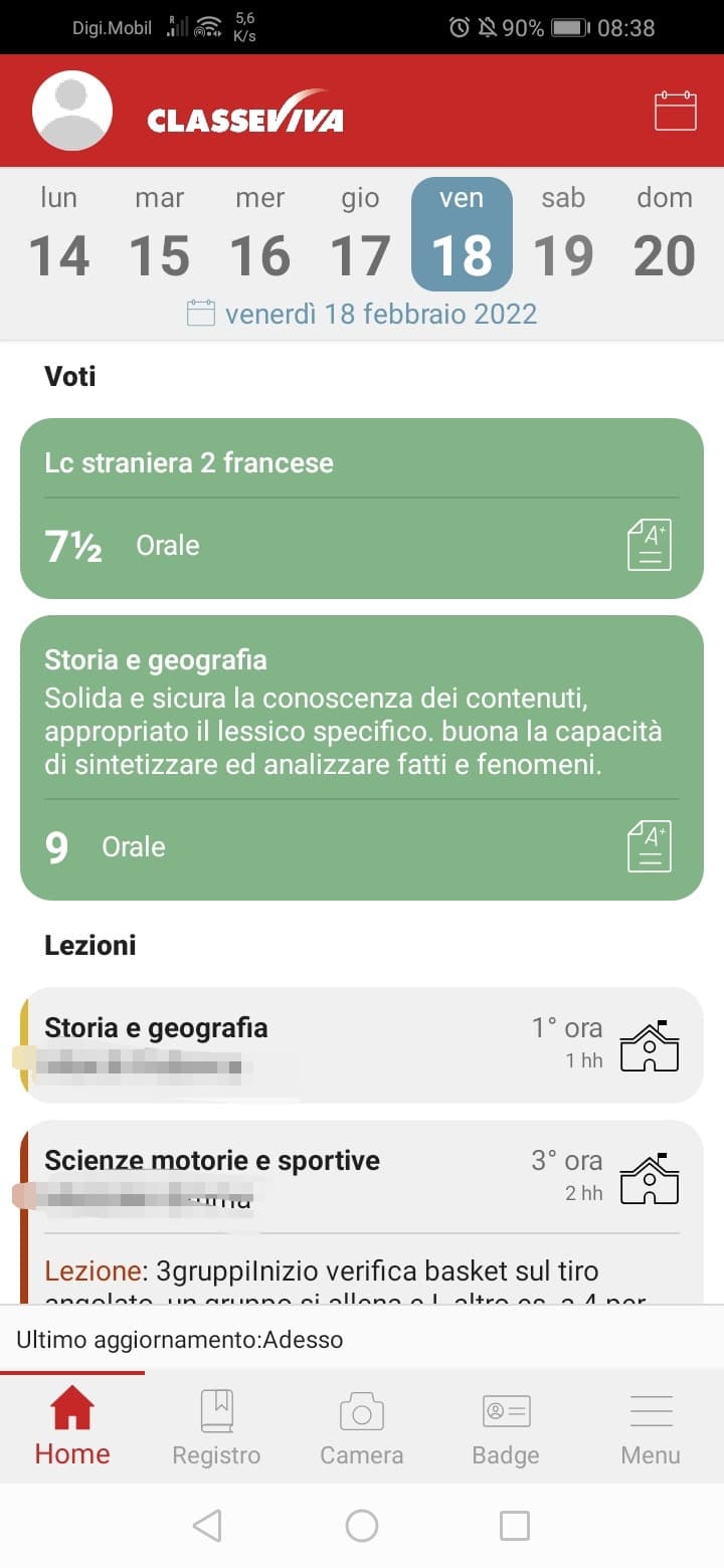 ho anche preso 9 in basket ieri e boh niente sono stra contenta e soddisfatta