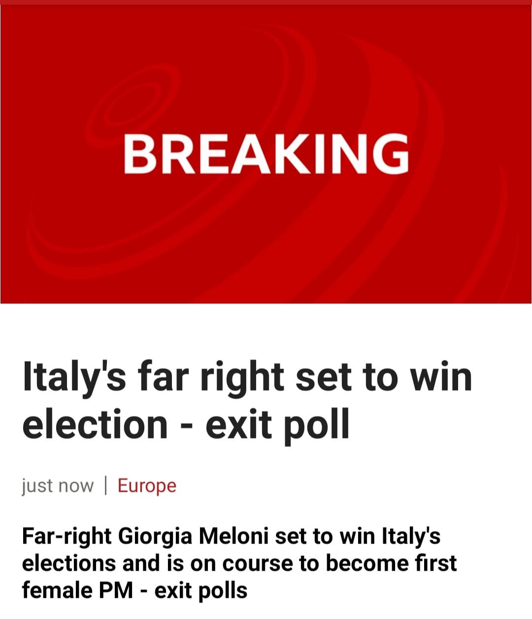 Anche la BBC??