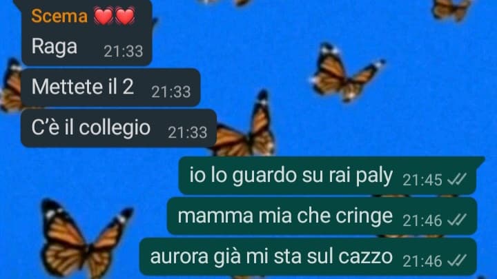 raga sono quasi tutte messe male aiuto che cringe 