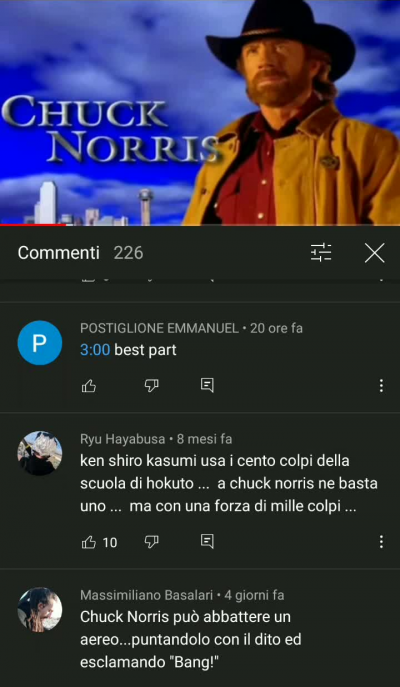 Curiosità su Chuck Norris☝?☝?☝?