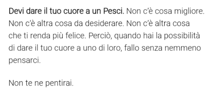 Vedete cosa dice l'oroscopo? INNAMORATEVI TUTTI DI ME 